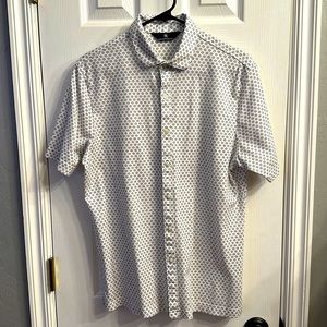 Men’s dress casual 100% cotton lightweight short sleeve button down
